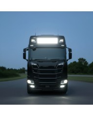 Insegna luminosa Scania S / R New Generation vista frontale accesa