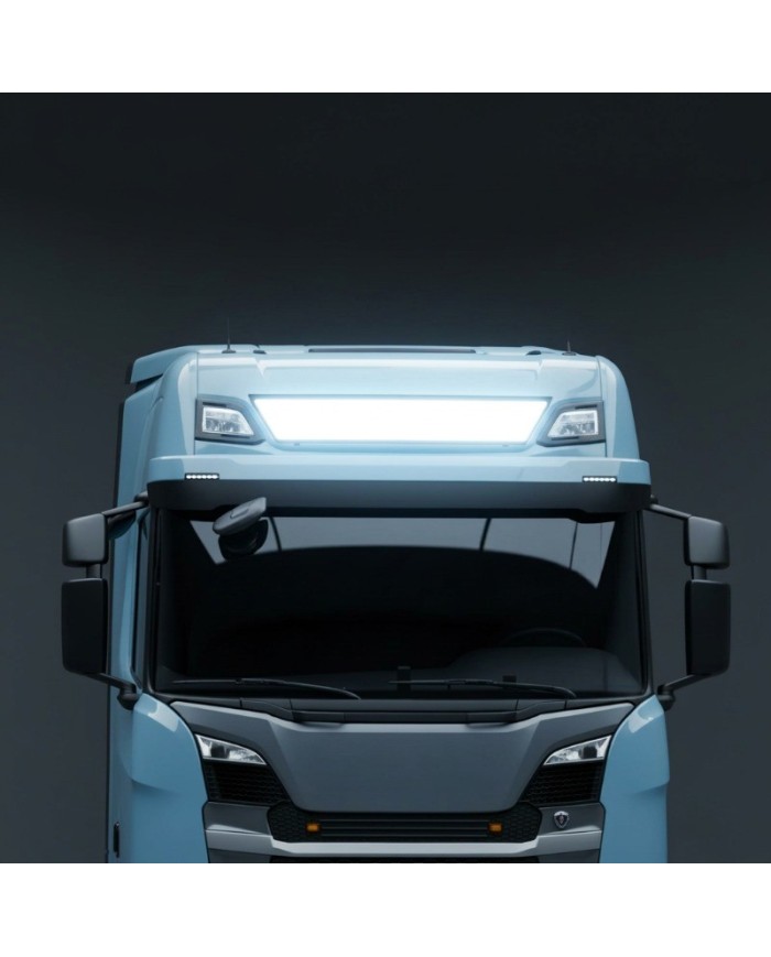 Pannello luminoso LED ultrapiatto Scania S / R New Generation montato acceso