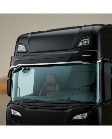 Cromatura inox visiera inferiore Scania S / R NG vista montata