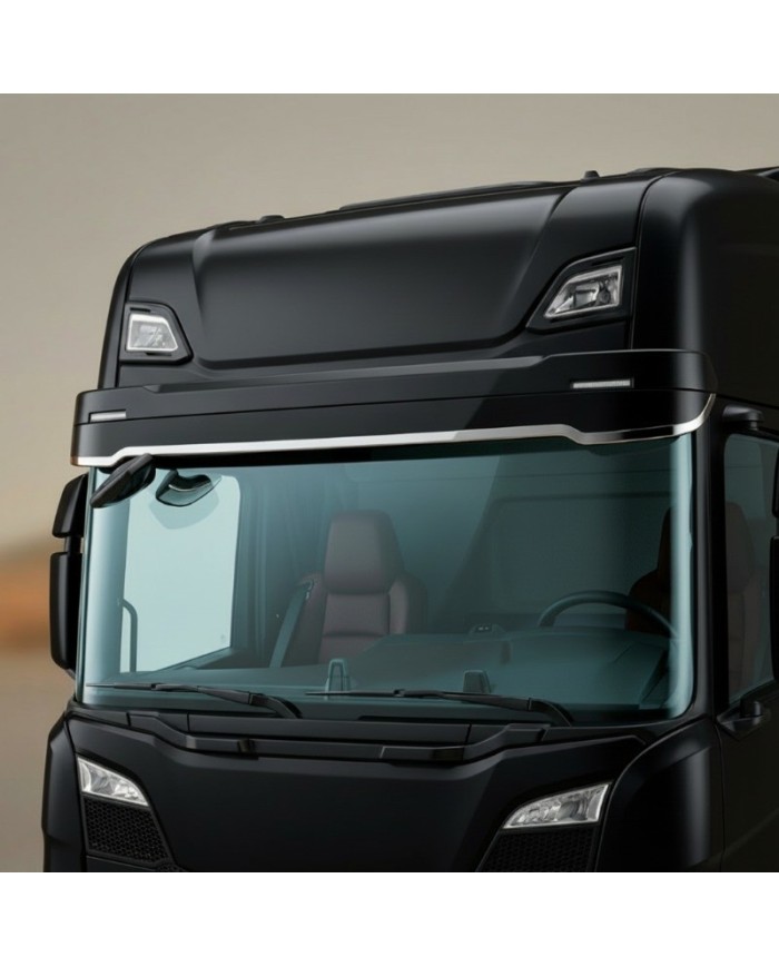 Cromatura inox visiera inferiore Scania S / R NG vista montata