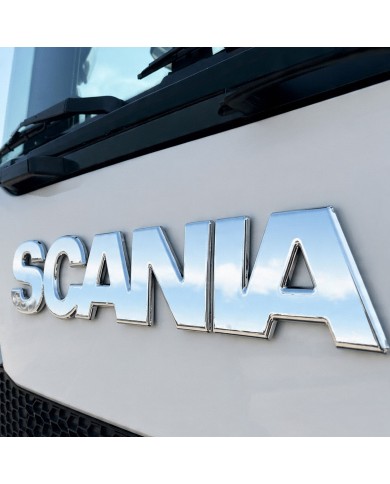 Scritta Scania Retroilluminata Scania S / R New Generation ravvicinata laterale