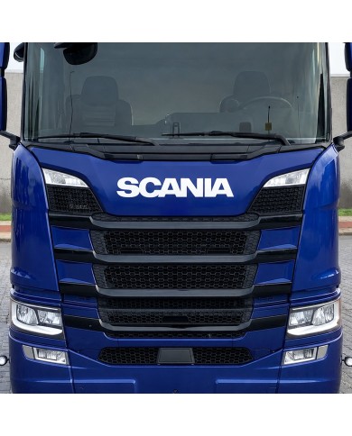 Scritta Scania Sopra Mascherina Scania S / R New Generation su Camion frontale