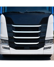 Cromature Mascherina Frontale Scania S / R New Generation montate su camion frontale