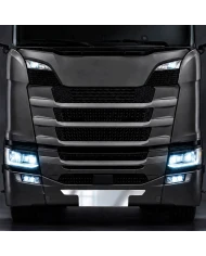 Placchetta Porta Targa Scania S / R New Generation montata su camion frontale