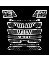 Mascherina inox Scania R New Generation - Standard in AISI 304 lucido a specchio