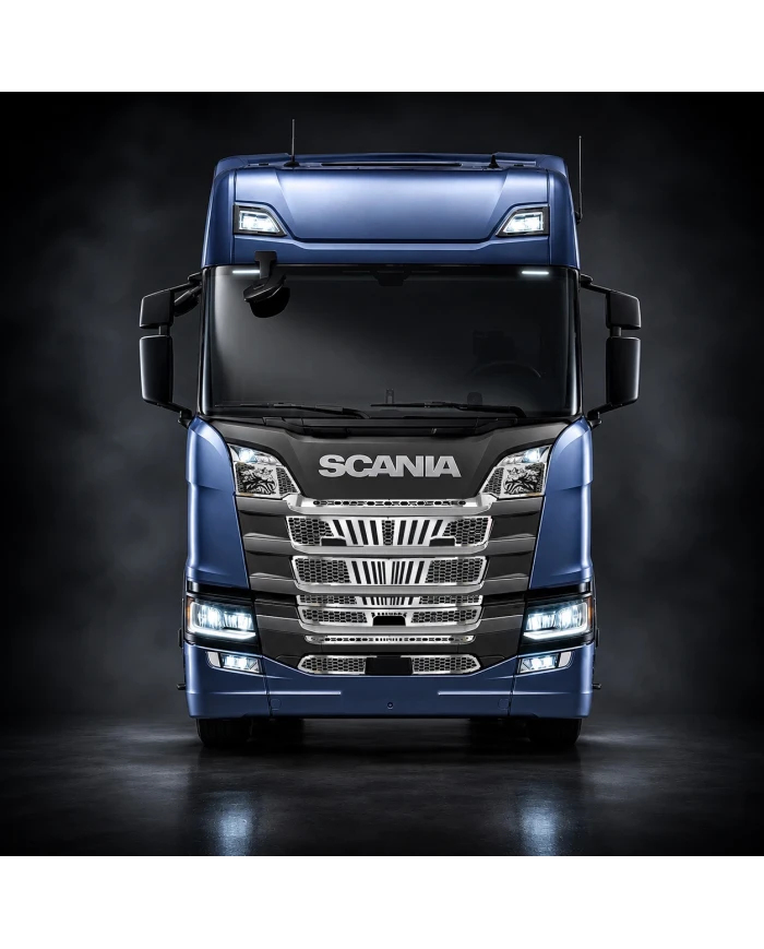 Mascherina inox Scania R New Generation - Standard montata sul camion